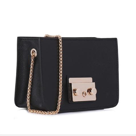 【香港直邮】Furla 芙拉 黑色牛皮无翻盖 女士挎包 806987 商品图2