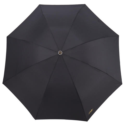 天堂伞 三折晴雨伞黑胶防晒太阳伞遮阳伞商务伞 黑色307E碰升级款 商品图2