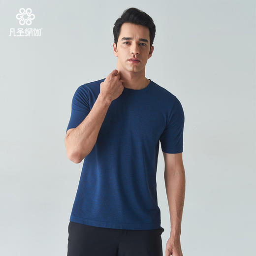 凡圣瑜伽春夏款宽松运动瑜伽短袖T恤男士专业瑜伽服FW09356 商品图1