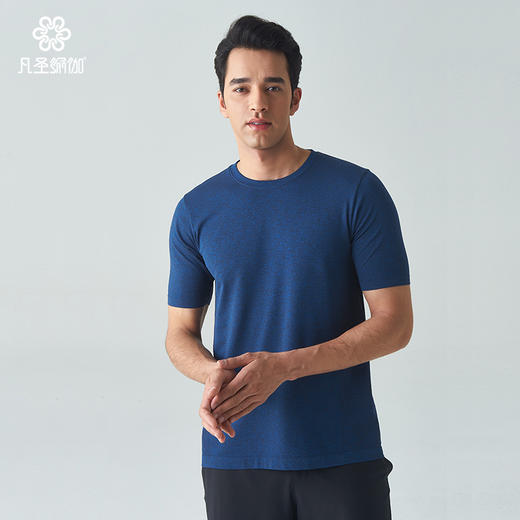 凡圣瑜伽春夏款宽松运动瑜伽短袖T恤男士专业瑜伽服FW09356 商品图0