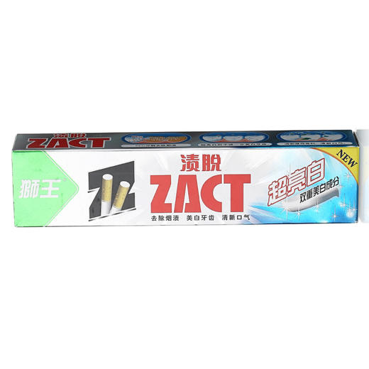 狮王（Lion）渍脱超亮白牙膏150g 美白去烟渍牙膏 去渍抗黄 防蛀健齿 清新口气 黄牙必备 商品图2