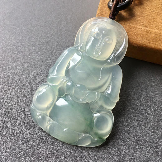 高冰种飘花翡翠大观音 商品图3