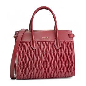 【香港直邮】QH Furla 芙拉 女士红色皮革手提包 994223