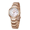 西铁城日本官方正品玫瑰金色光动能万年历多局电波女表EC1173-87D 商品缩略图1