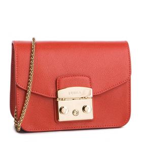 【香港直邮】Furla 芙拉 女士橘红色手提单肩包 993863