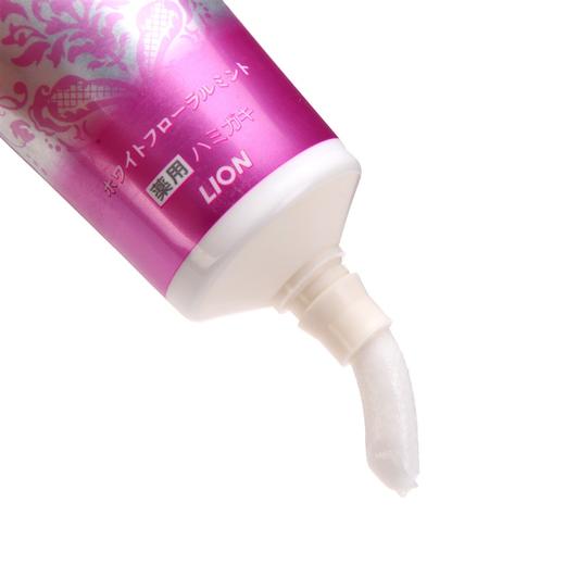 狮王（Lion）酵素美白牙膏130g（百花薄荷）进口酵素（明星同款）日本进口 去牙渍 商品图4