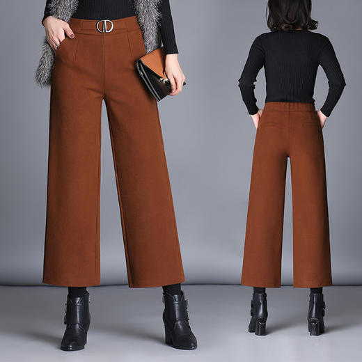 YH-7735秋冬新款弹力时尚宽松百搭直筒大脚裤 商品图1