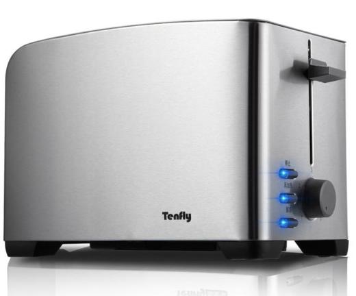 【家用电器】面包机Tenfly THT-8012B 多士炉全不锈钢烤面包机多功能早餐机2片吐司机 商品图4