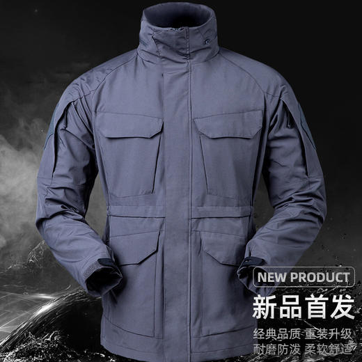 新款谍影M65风衣外套 户外冲锋衣 男春秋谍影M65防水风衣中长款军迷外套登山服 教官战术 商品图3