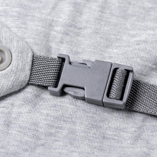 京东京造 泰国天然乳胶颗粒U型枕 纯棉面料多功能颈枕乳胶枕 旅行枕 深灰色 商品图3