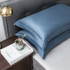 京东京造 60s高支缎纹四件套纯棉被套床单枕套全棉床上套件1.8m床灰蓝 商品缩略图4
