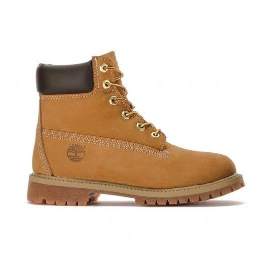 Timberland添柏岚青少年/女式小麦色麂皮防水防滑户外马丁靴 户外靴 工装靴 大黄靴 TB012909713JPY带授权招加盟代理 商品图0