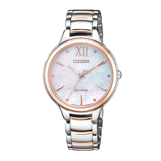 西铁城日本官方正品潮流简约柔美时尚光动能女表EM0556-87D 商品图1