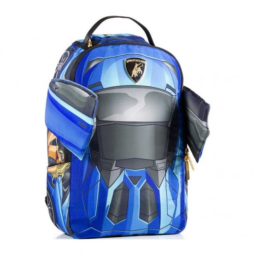 Sprayground/斯贝格朗鬼马包 男士 蓝色朗博基尼 翅膀 双肩包 情侣包 机车包 电脑包 B359JPY带授权招加盟代理