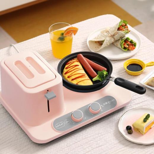 【家用电器】面包机DL-3405多功能早餐机三合一多士炉吐司家用烤面包机 商品图0