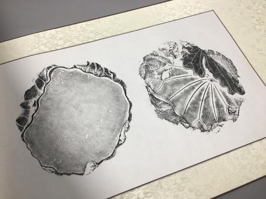 【文创】原拓挂轴荷花砚拓WG027 商品图4