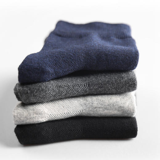 【男士纯色五分袜】纯色五分长袜男士袜子中厚款 商品图1