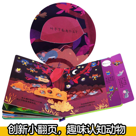 偷偷看自然翻翻书（共2册）丛林动物+森林动物  原价99.6 商品图2