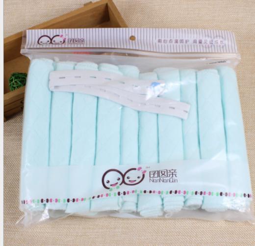 【婴儿用品】。婴幼儿长形生态棉尿布10条装送尿布扣 宝宝吸水尿布 商品图2