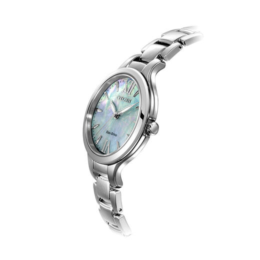 西铁城日本官方正品光动能贝母表盘防水时尚潮流夜光女表EP5991-57D 商品图6