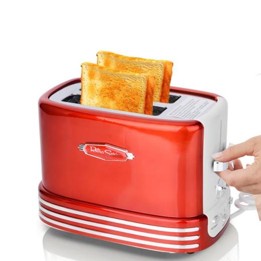 【面包机】。Nostalgia两片多士炉烤面包机家用全自动土司机2片早餐机toaster 商品图0