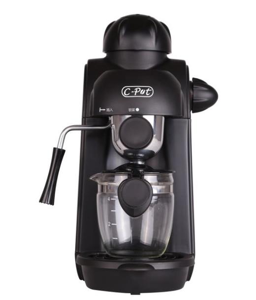【家用电器】咖啡机。喜伯特2008家用迷你型意式咖啡机蒸汽打奶泡便携咖啡机厨房电器 商品图0