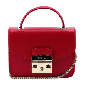 【香港直邮】Furla 芙拉 红色牛皮女士手提包 862651