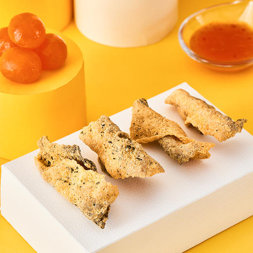风靡香港新加坡味back港式咸蛋黄鱼皮咸香酥脆50g