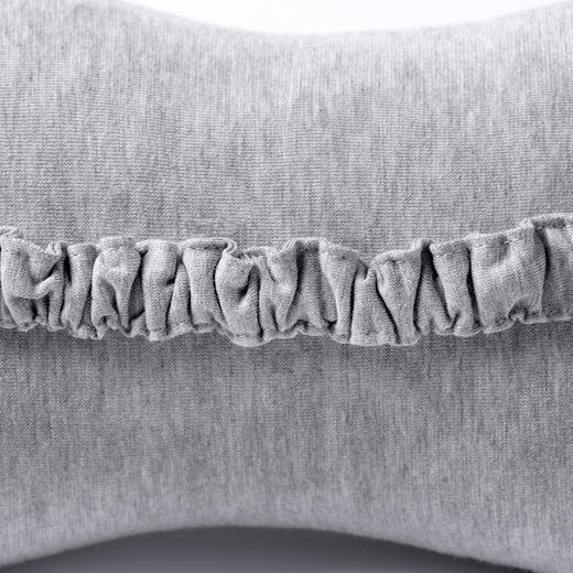 京东京造 泰国天然乳胶颗粒骨头枕 汽车头枕 纯棉面料靠枕 深灰色 商品图2