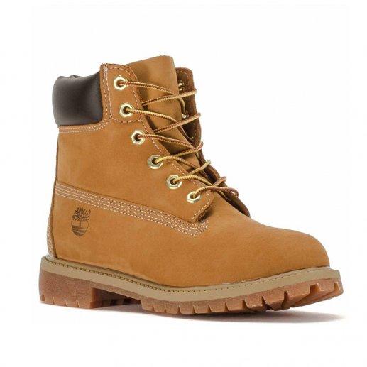 Timberland添柏岚青少年/女式小麦色麂皮防水防滑户外马丁靴 户外靴 工装靴 大黄靴 TB012909713JPY带授权招加盟代理 商品图1