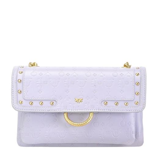 【香港直邮】QHSS19 Pinko 品高 女士牛皮浅紫色挎包 1P21AP-Y5EYQ99 商品图0