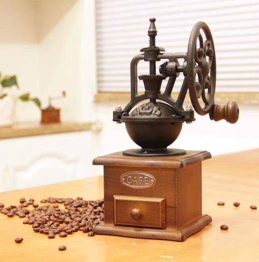 【咖啡机】复古摩天轮手摇磨豆机咖啡豆研磨机手动磨粉机陶瓷胡椒磨 商品图1