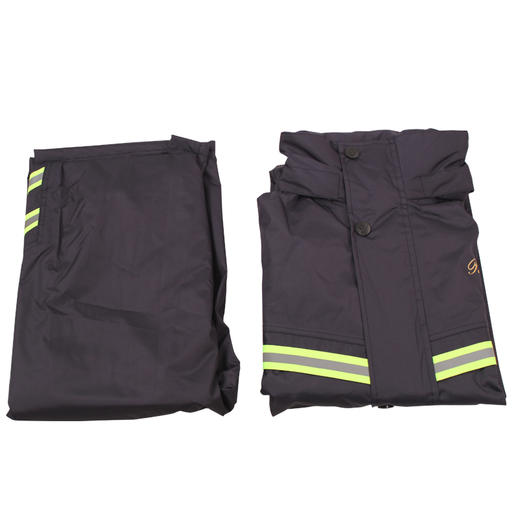 天堂伞 雨衣雨裤雨披春亚纺双层男女成人款电动车摩托车分体套装 71B藏青 XL码 商品图3