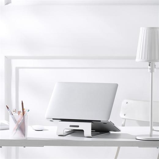 京东京造 铝合金笔记本散热支架 Macbook苹果电脑支架 笔记本电脑散热架 银色 适用于小米联想等笔记本 商品图1