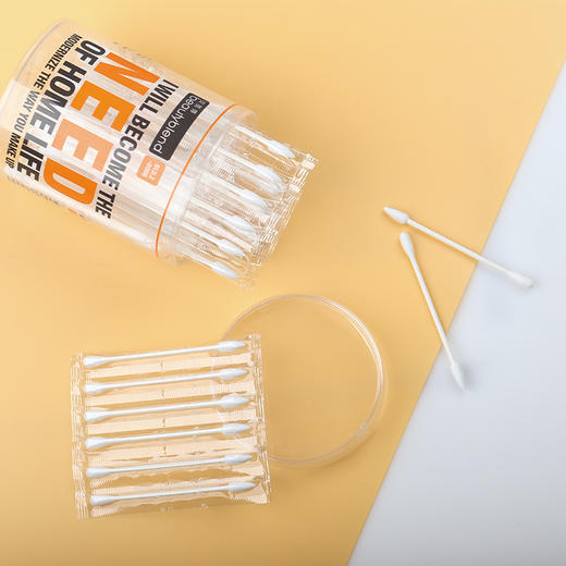 BLD贝览得棉签独立包装一次性双头医用化妆旅行便携棉棒102支/盒 独立装 商品图2