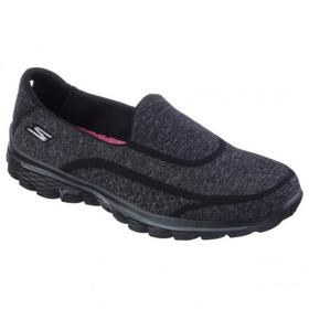 Skechers GOWALK 2斯凯奇超轻休闲健步女鞋13947黑色JPY带授权招加盟代理