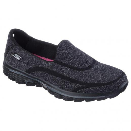 Skechers GOWALK 2斯凯奇超轻休闲健步女鞋13947黑色JPY带授权招加盟代理 商品图0