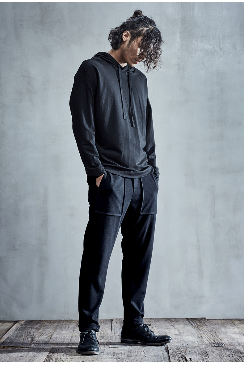 北纬30男装原创设计师品牌时尚休闲长裤直筒商务百搭潮流优雅