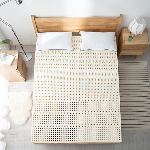 京东京造 泰国天然乳胶床垫 85D密度乳胶床褥 93%乳胶含量 150*200*7.5cm 0添加合成胶 商品图7