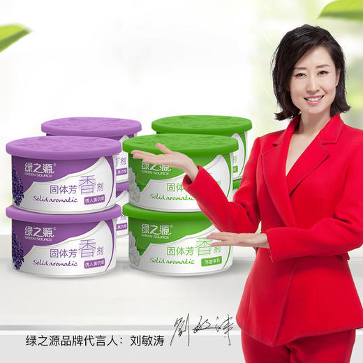 绿之源 固体芳香剂清香剂8盒装香包 卫生间厕所除臭室内卧室香水清香氛膏空气清新剂除味剂（茉莉+薰衣草） 商品图0
