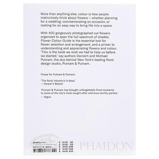 【中商原版】【中商原版】花色指南（百科）英版 英文原版 Flower Color Guide 商品图1
