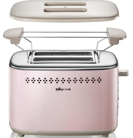 【面包机】。小熊多士炉早餐机三明治机烤面包机烤吐司机不锈钢机身DSL-C02D2 商品图2