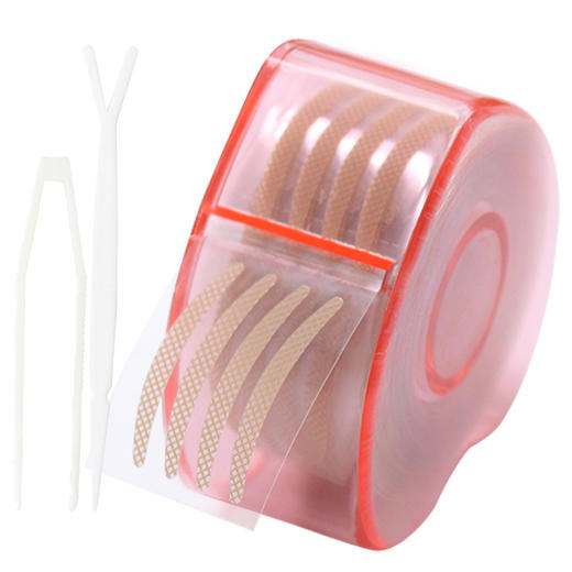 美肤语卷筒蕾丝网状隐形双眼皮贴600贴（网状S窄）MF5042眼线贴美眼贴附带镊子推送棒 商品图1