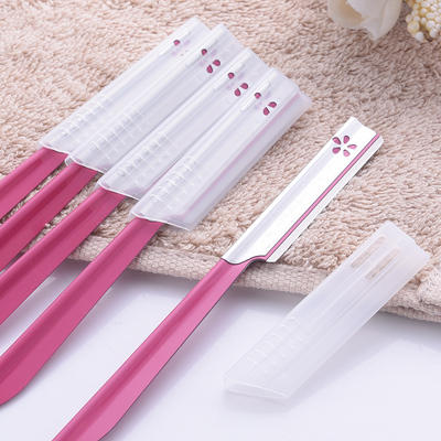 日本进口 贝印经典修眉刀 2 把装( 红/蓝)