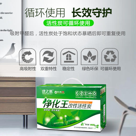 绿之源 1kg净化王活性炭 家居新房装修竹炭包新汽车内用吸去除甲醛清除剂除臭去味除味剂防潮碳包 商品图5