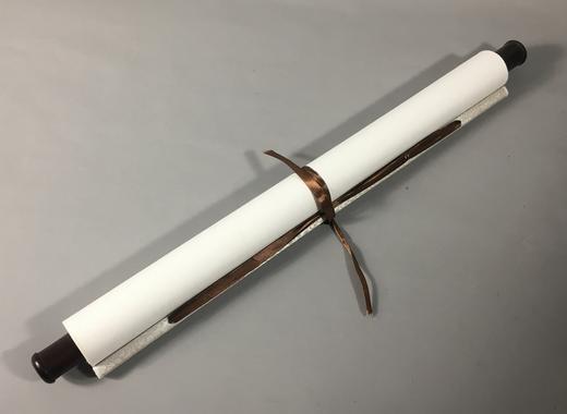 【文创】原拓挂轴长乐未央汉代瓦当砚拓WG033 商品图9