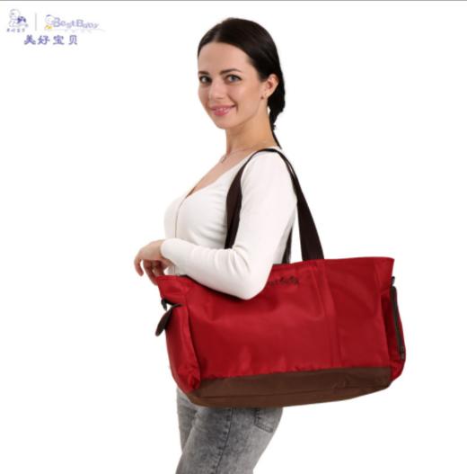 【母婴用品】手提式妈咪包斜跨防水牛津布大容量多功能外出待产母婴包手提包 商品图1