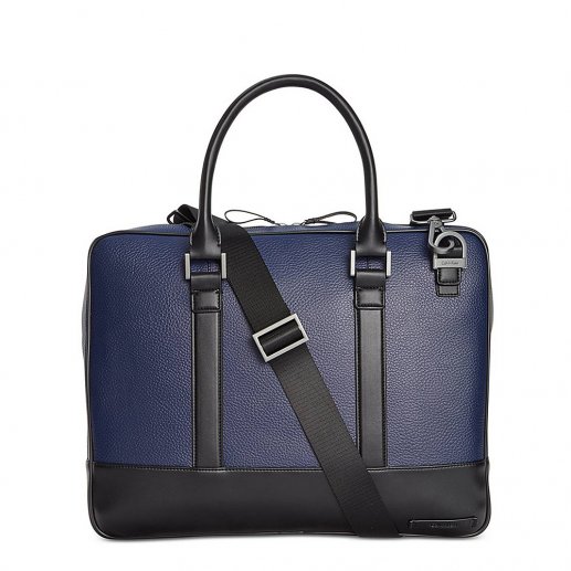 Calvin Klein/CK卡文克莱藏青色电脑包公文包 斜跨手提包 750222-NavyJPY带授权招加盟代理