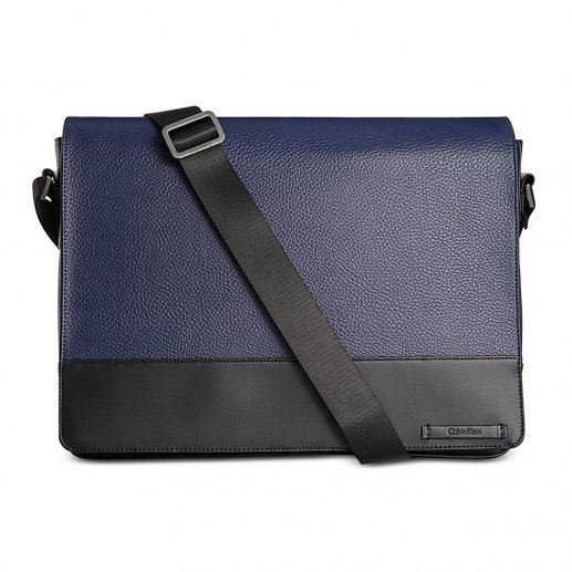 Calvin Klein/CK卡文克莱藏青色电脑包公文包 斜跨包 750223-NavyJPY带授权招加盟代理