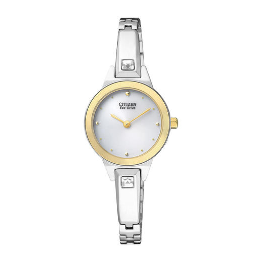 西铁城日本官方正品光动能防水简约时尚潮流钢带小巧女表EX1324-53A 商品图3